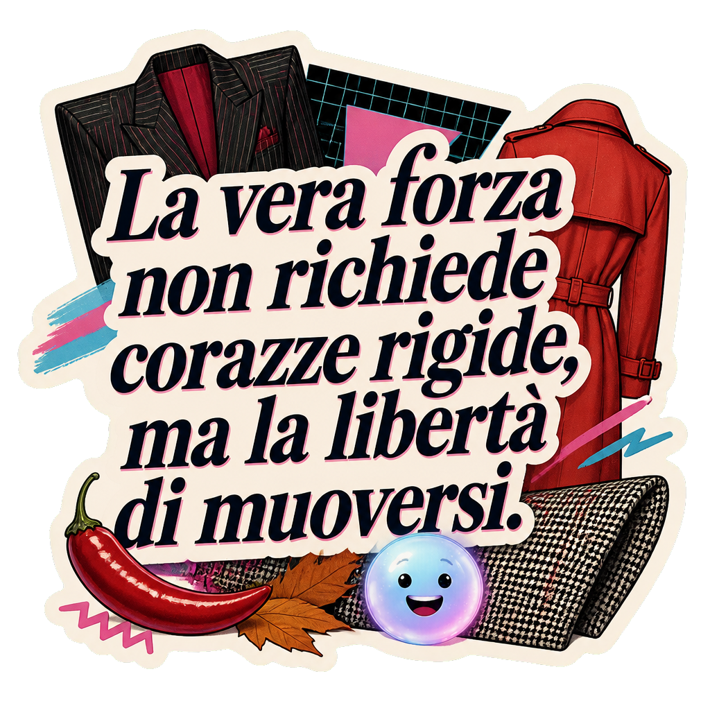 La vera forza non richiede corazze rigide, ma la libertà di muoversi.