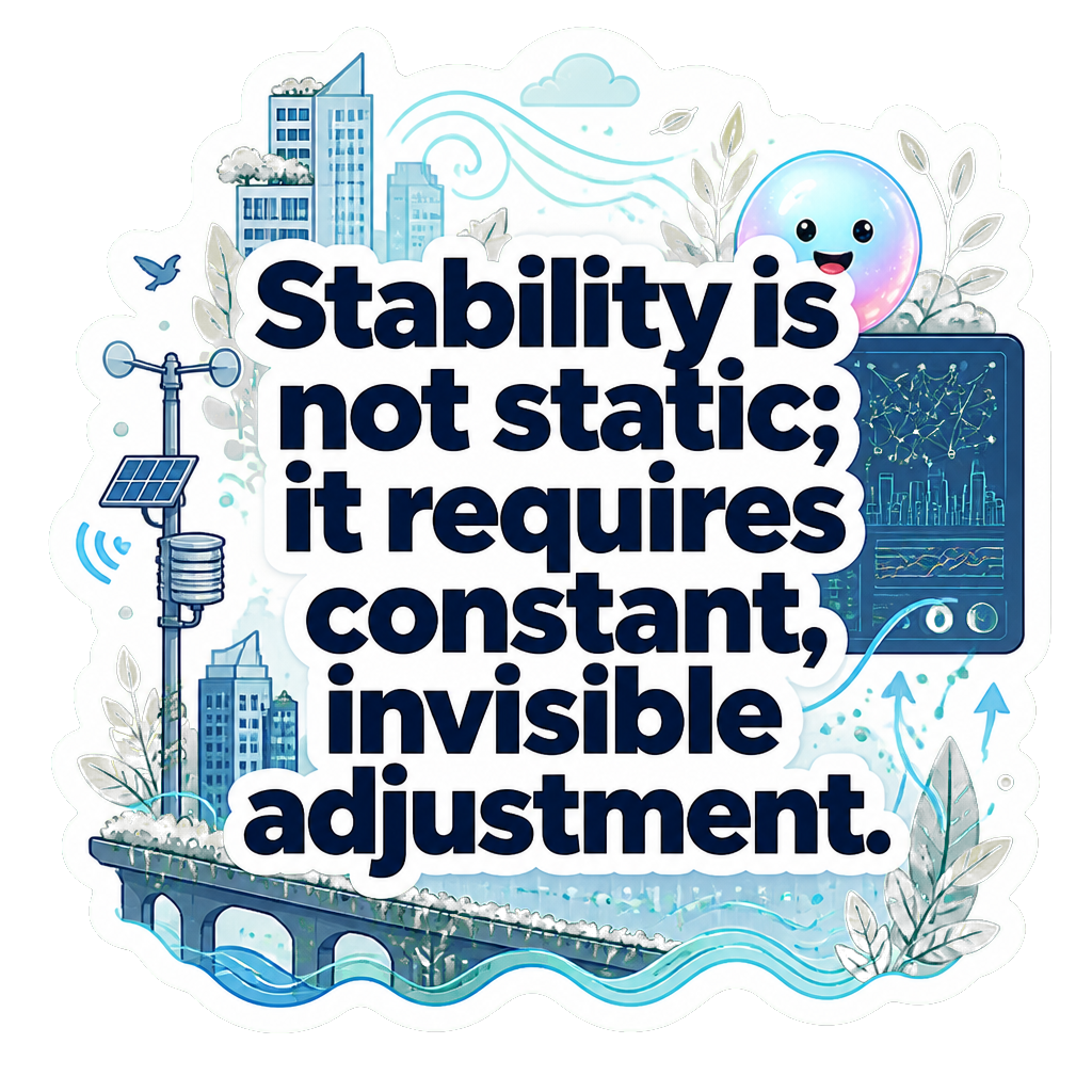 Stability is not static; it requires constant, invisible adjustment.