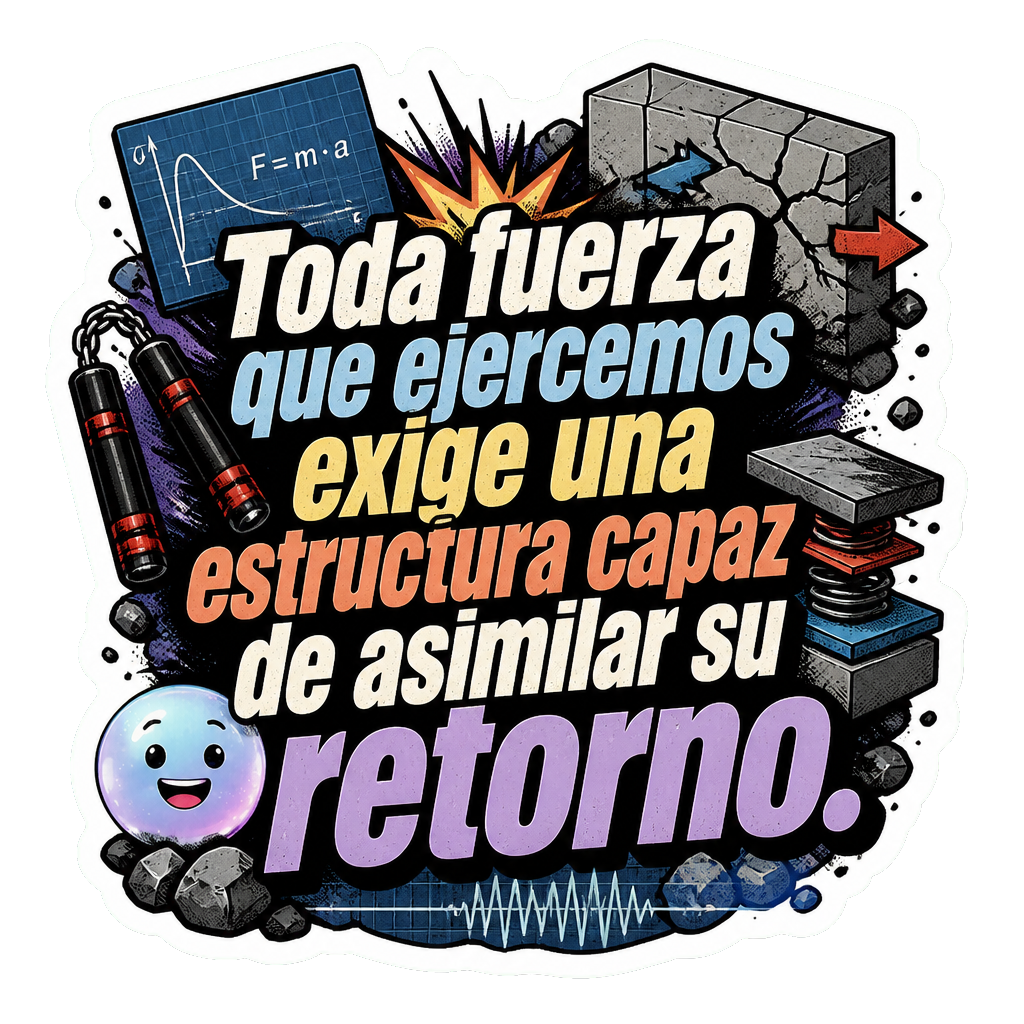 Toda fuerza que ejercemos exige una estructura capaz de asimilar su retorno.