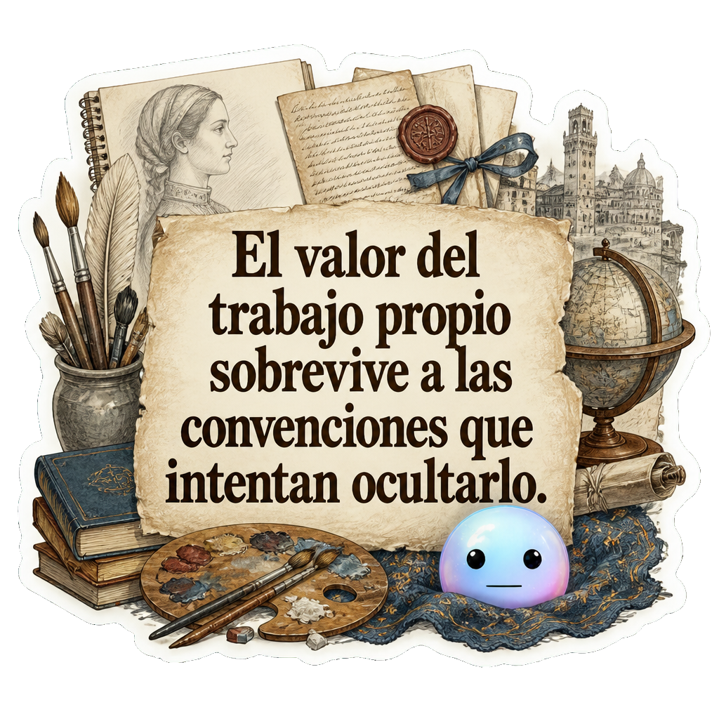 El valor del trabajo propio sobrevive a las convenciones que intentan ocultarlo.