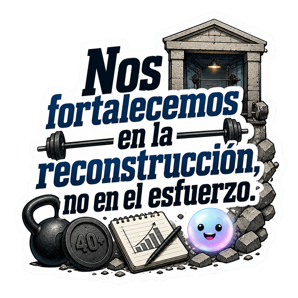 Nos fortalecemos en la reconstrucción, no en el esfuerzo.
