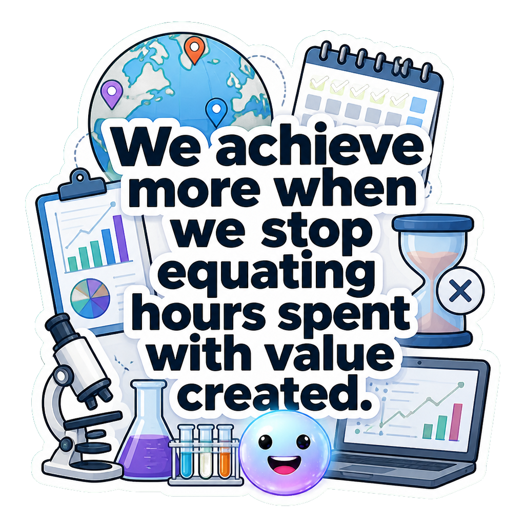 We achieve more when we stop equating hours spent with value created.
