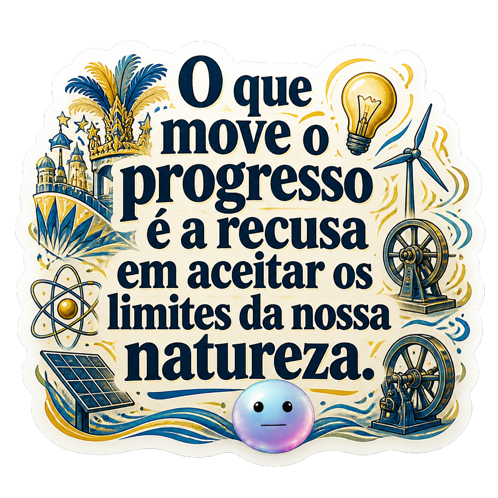 O que move o progresso é a recusa em aceitar os limites da nossa natureza.