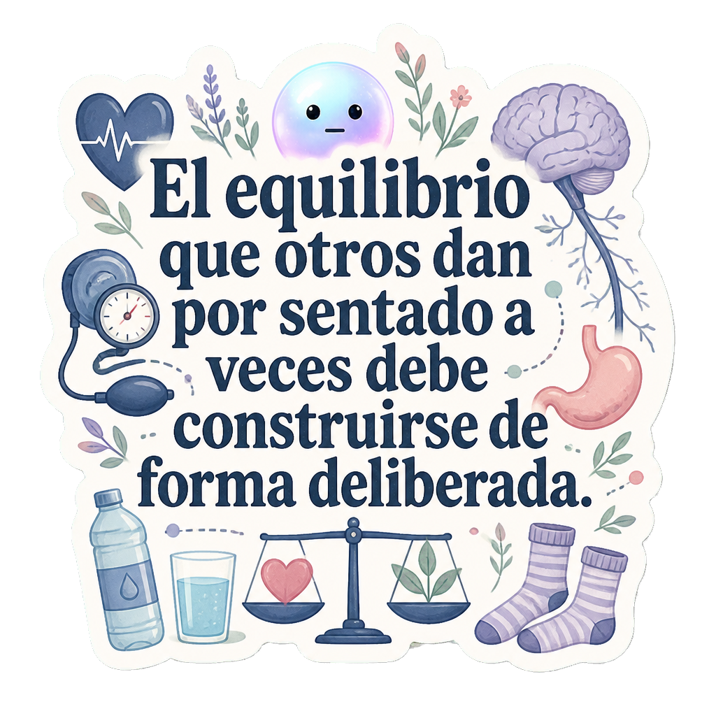 El equilibrio que otros dan por sentado a veces debe construirse de forma deliberada.