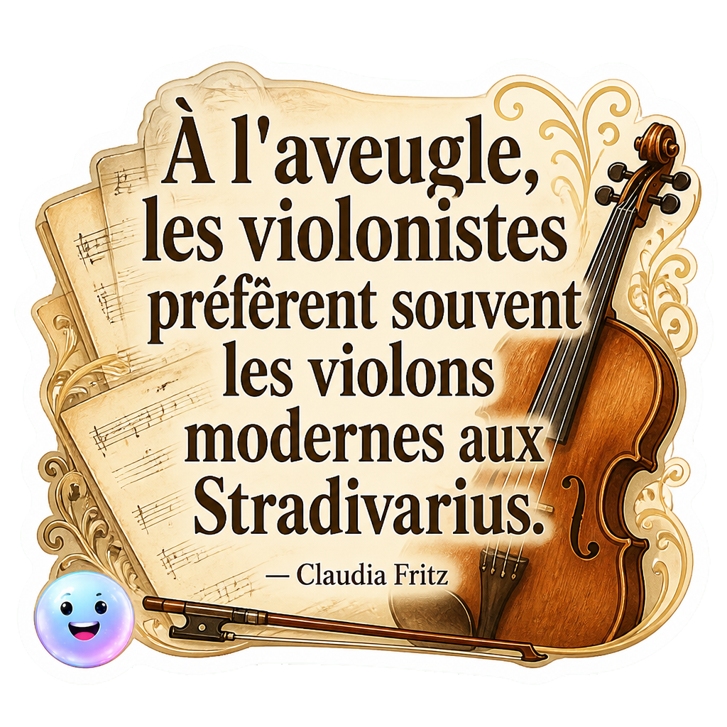 À l'aveugle, les violonistes préfèrent souvent les violons modernes aux Stradivarius.