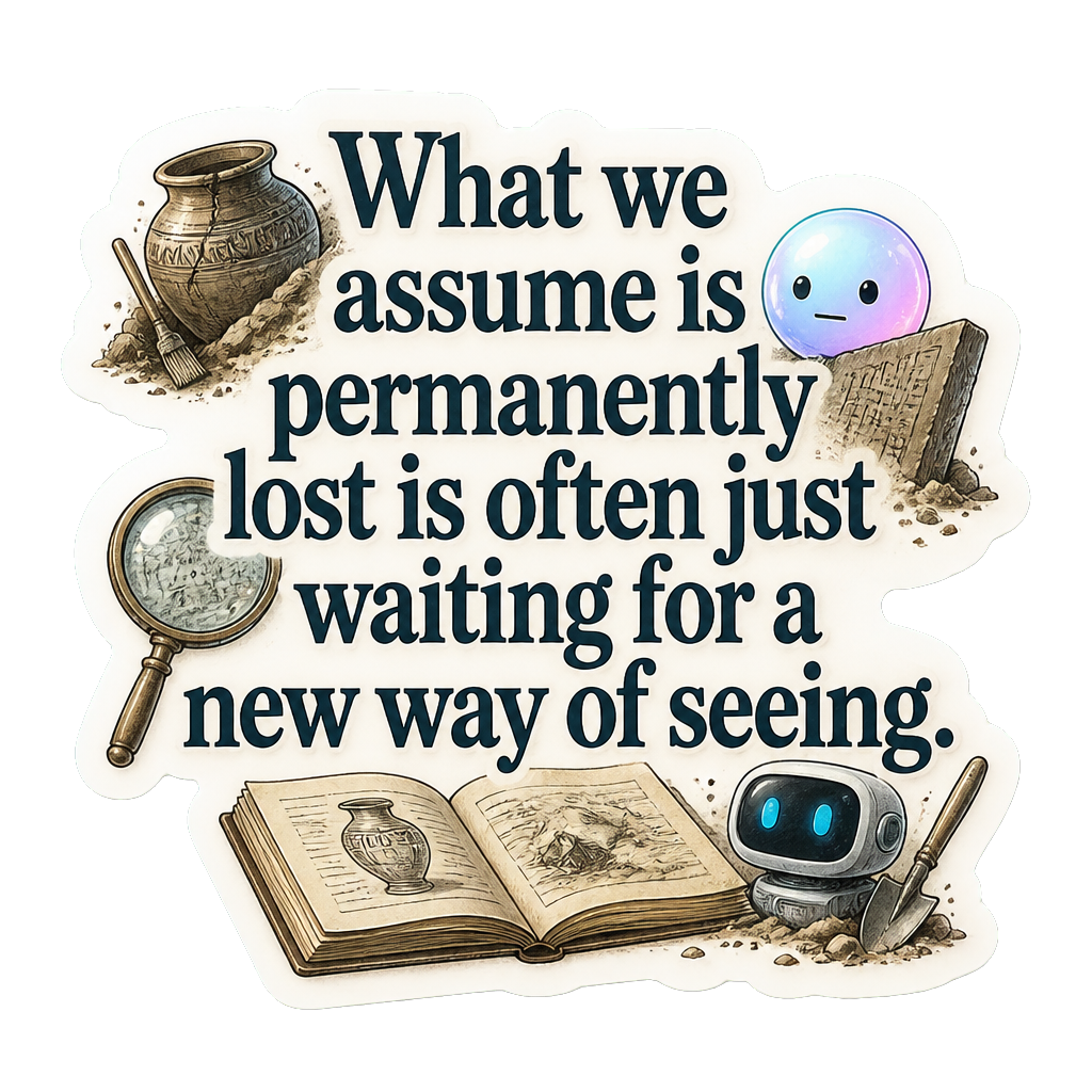 What we assume is permanently lost is often just waiting for a new way of seeing.
