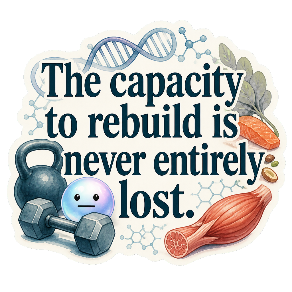 The capacity to rebuild is never entirely lost.