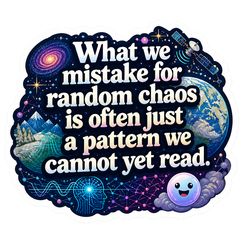 What we mistake for random chaos is often just a pattern we cannot yet read.