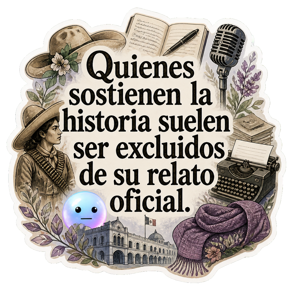 Quienes sostienen la historia suelen ser excluidos de su relato oficial.