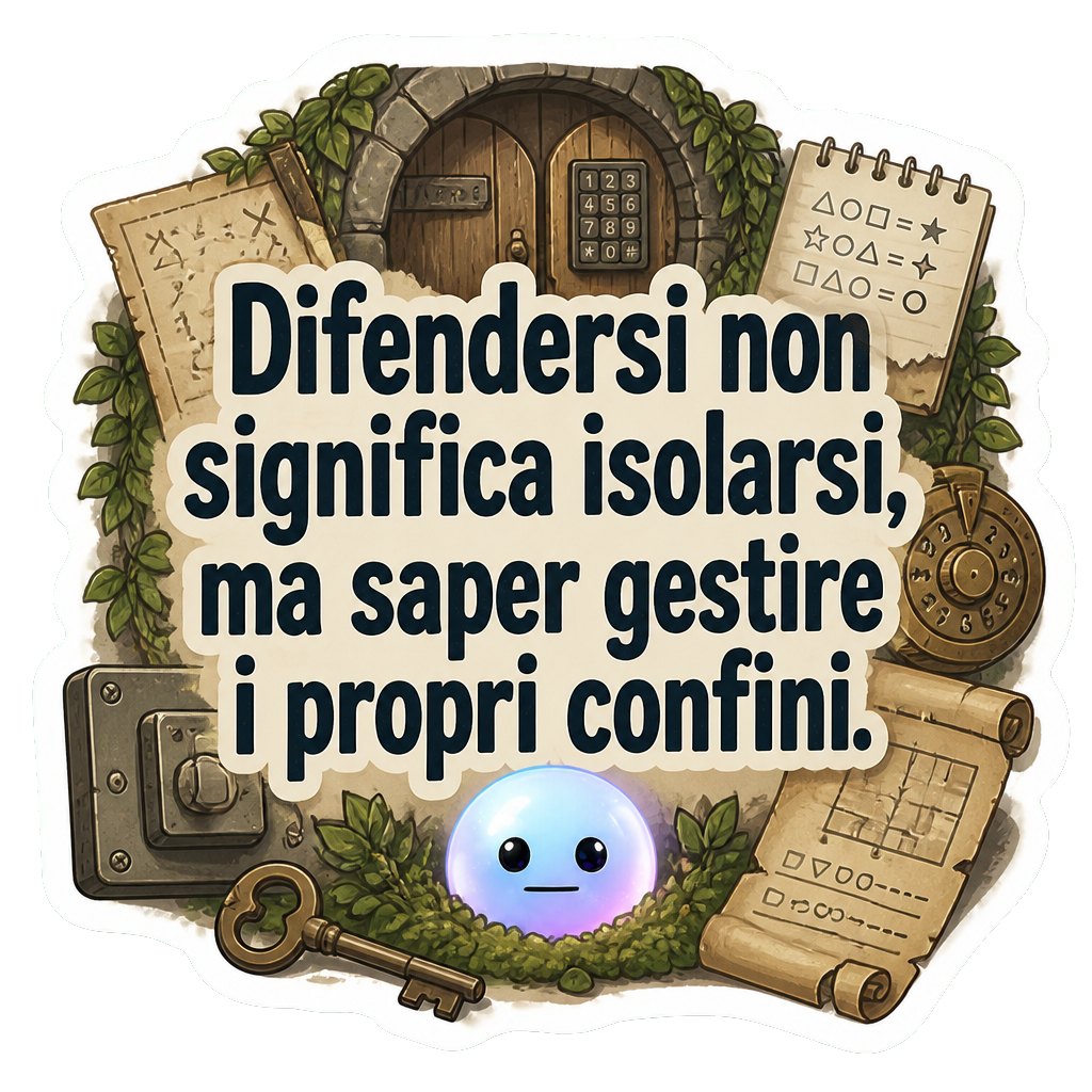 Difendersi non significa isolarsi, ma saper gestire i propri confini.