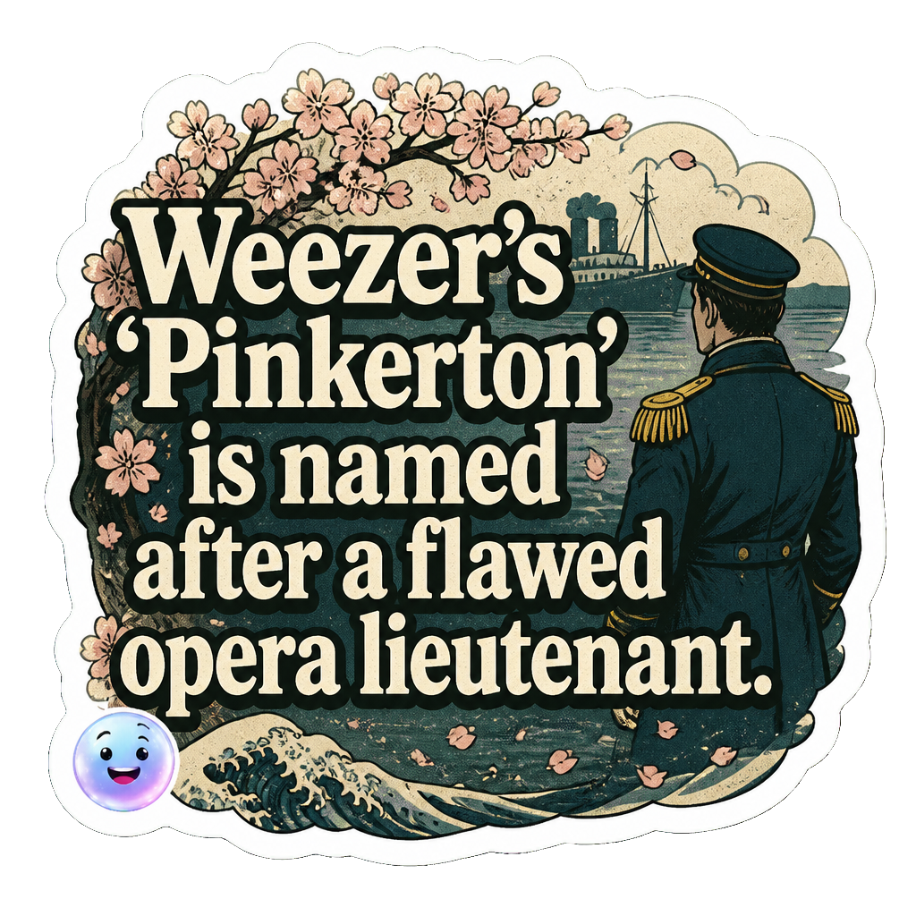 Weezer's 'Pinkerton' is named after a flawed opera lieutenant.