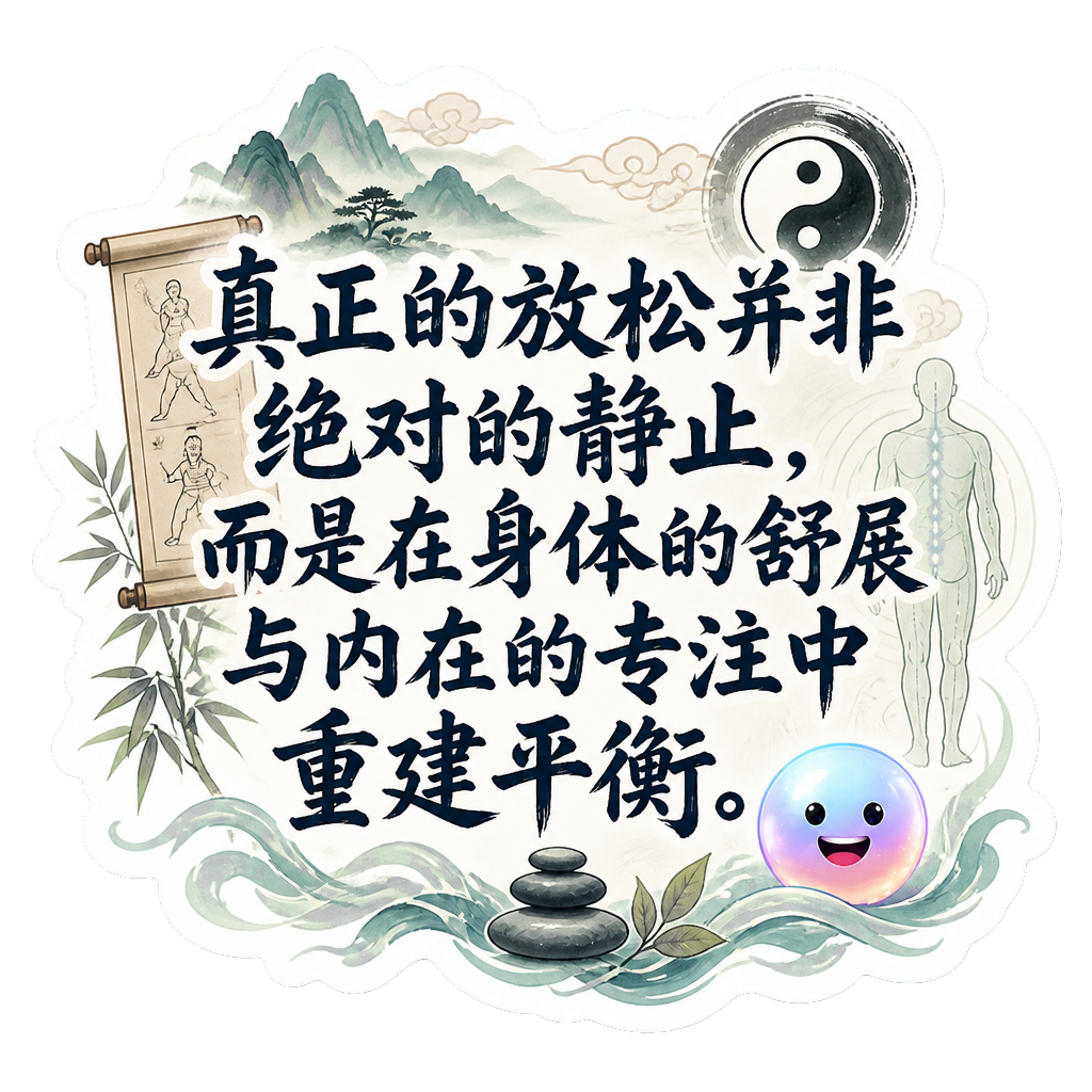 真正的放松并非绝对的静止，而是在身体的舒展与内在的专注中重建平衡。