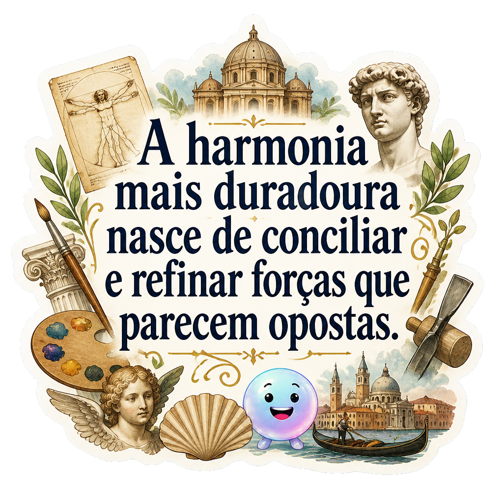A harmonia mais duradoura nasce de conciliar e refinar forças que parecem opostas.