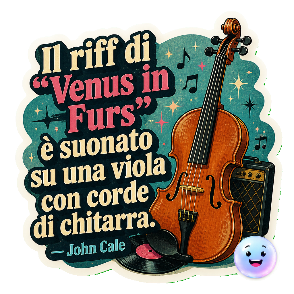 Il riff di "Venus in Furs" è suonato su una viola con corde di chitarra.