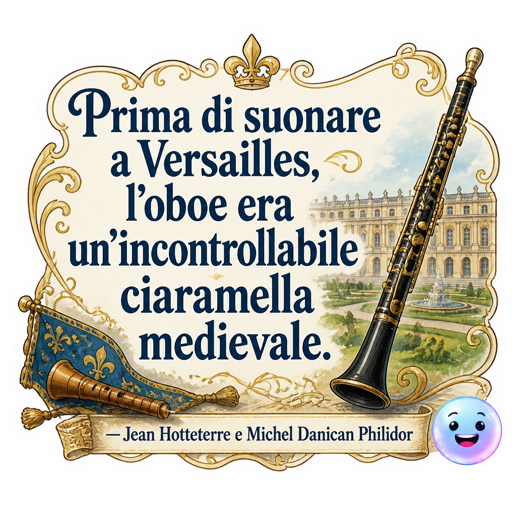 Prima di suonare a Versailles, l'oboe era un'incontrollabile ciaramella medievale.