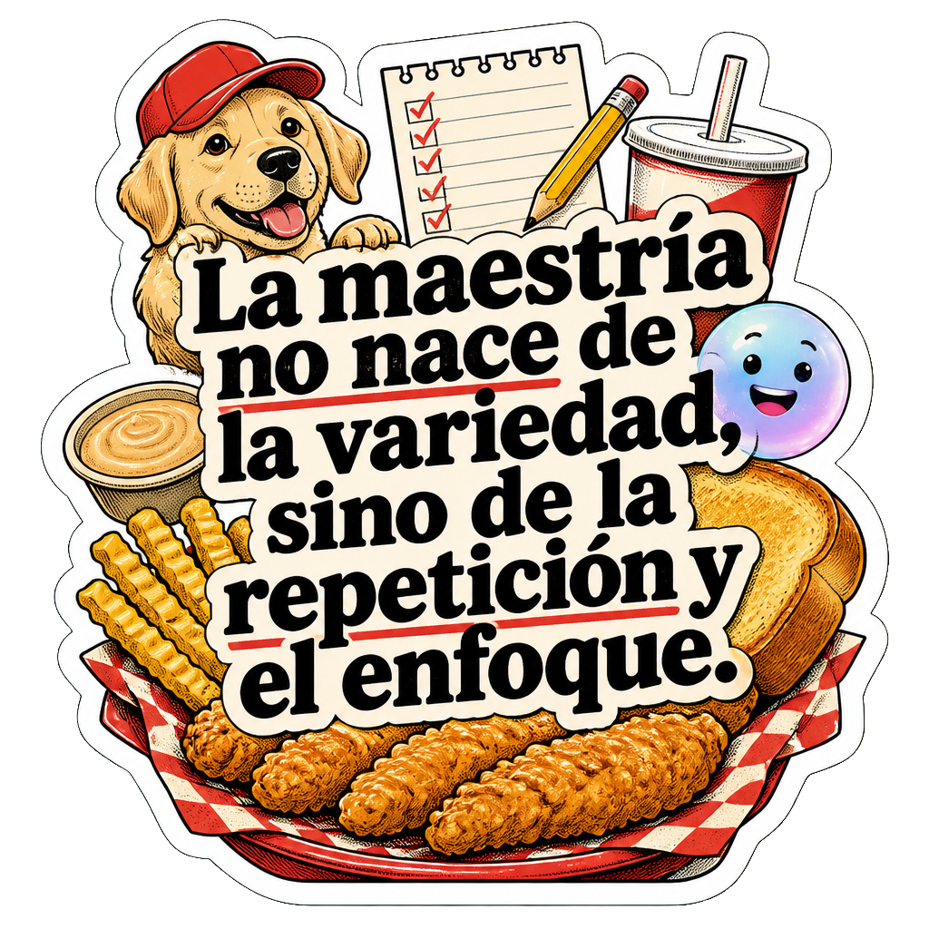 La maestría no nace de la variedad, sino de la repetición y el enfoque.