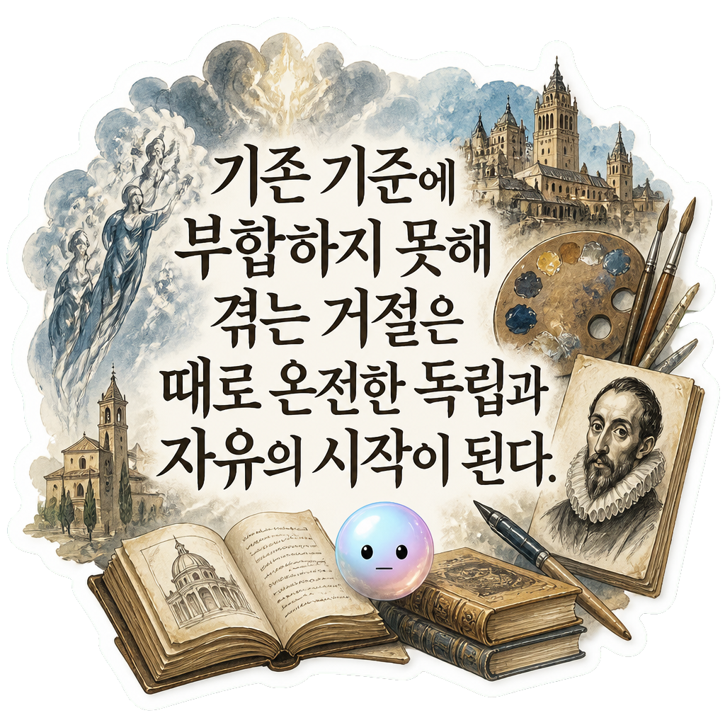 기존 기준에 부합하지 못해 겪는 거절은 때로 온전한 독립과 자유의 시작이 된다.