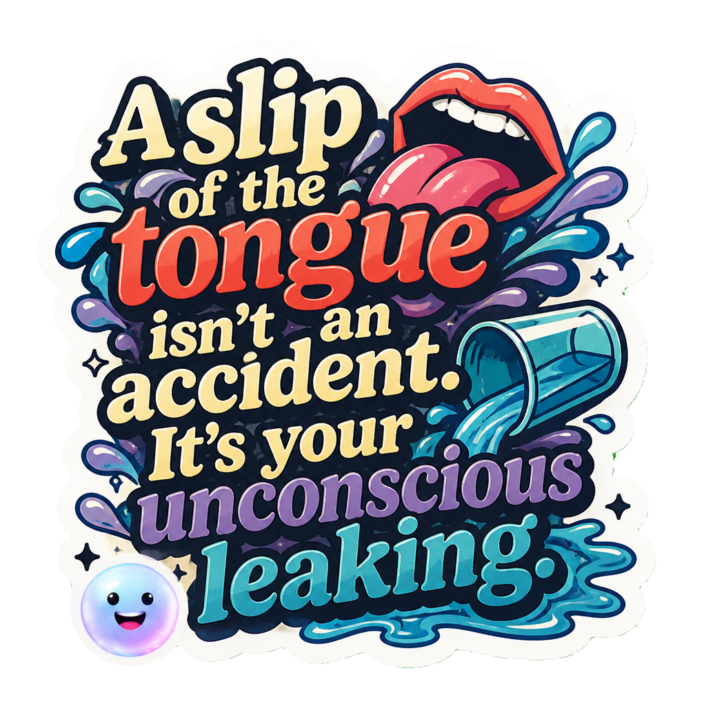 A slip of the tongue isn't an accident. It's your unconscious leaking.