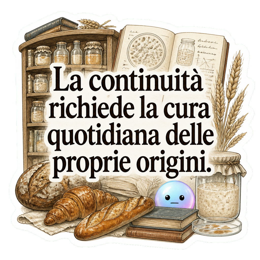 La continuità richiede la cura quotidiana delle proprie origini.