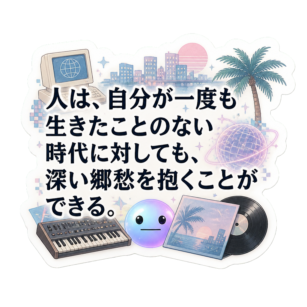 人は、自分が一度も生きたことのない時代に対しても、深い郷愁を抱くことができる。