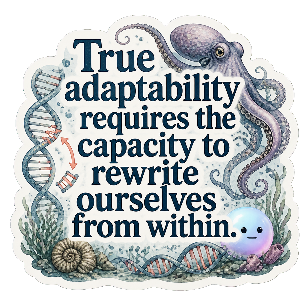 True adaptability requires the capacity to rewrite ourselves from within.