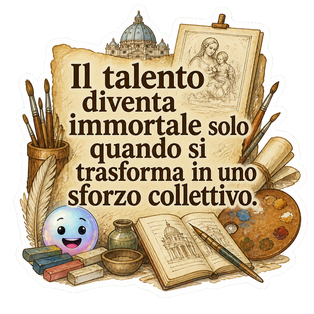 Il talento diventa immortale solo quando si trasforma in uno sforzo collettivo.