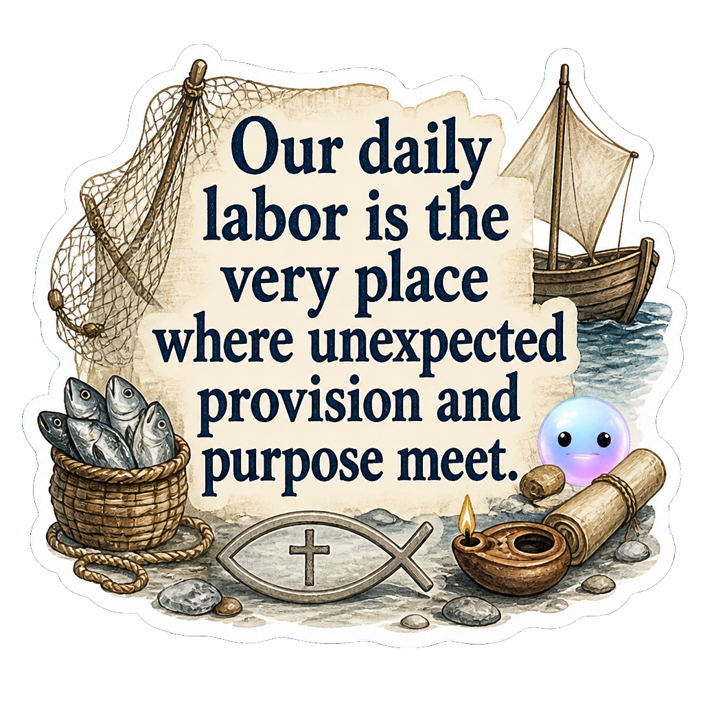 Our daily labor is the very place where unexpected provision and purpose meet.