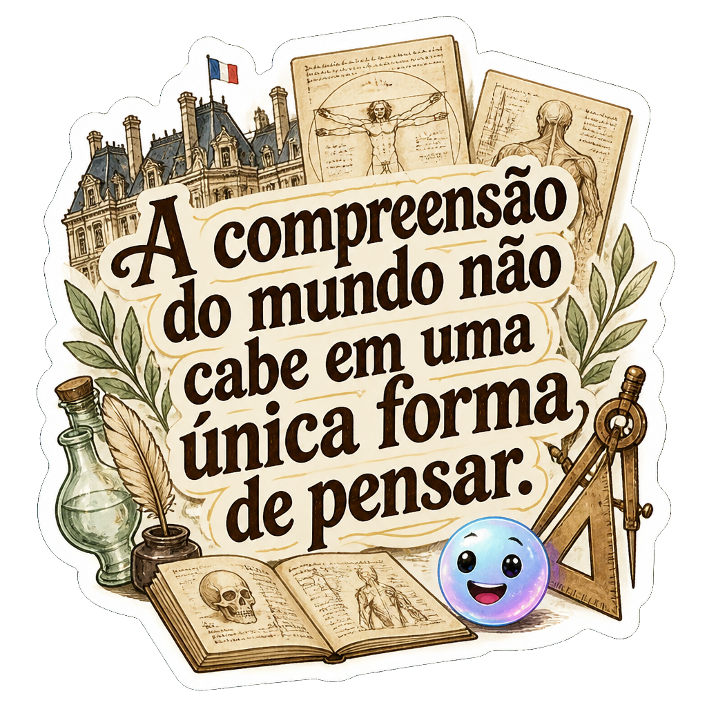 A compreensão do mundo não cabe em uma única forma de pensar.