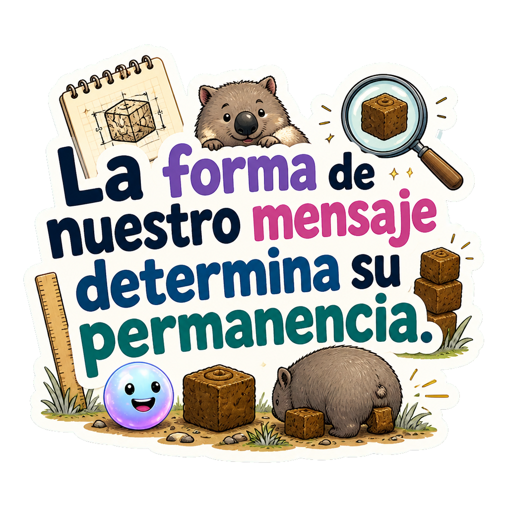 La forma de nuestro mensaje determina su permanencia.