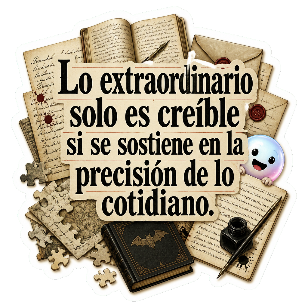 Lo extraordinario solo es creíble si se sostiene en la precisión de lo cotidiano.