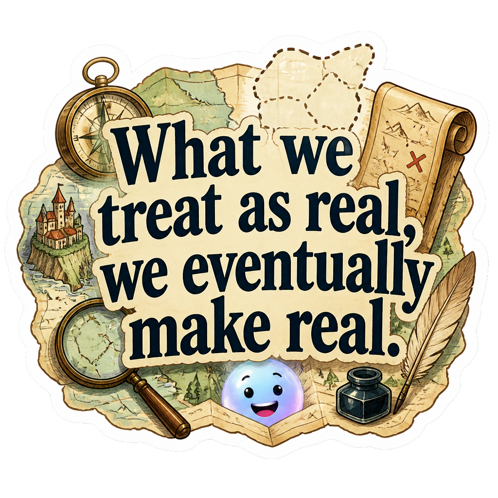 What we treat as real, we eventually make real.