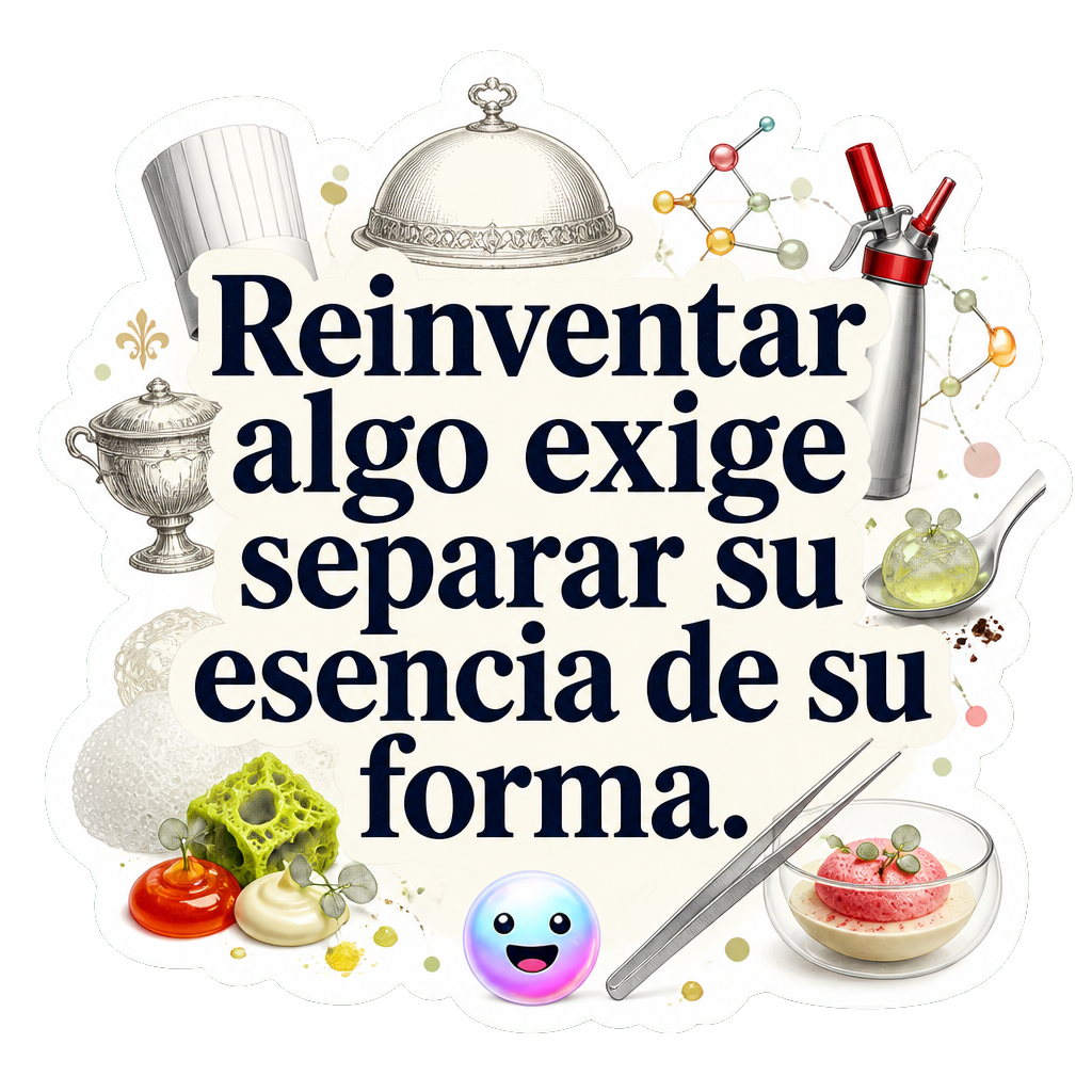 Reinventar algo exige separar su esencia de su forma.