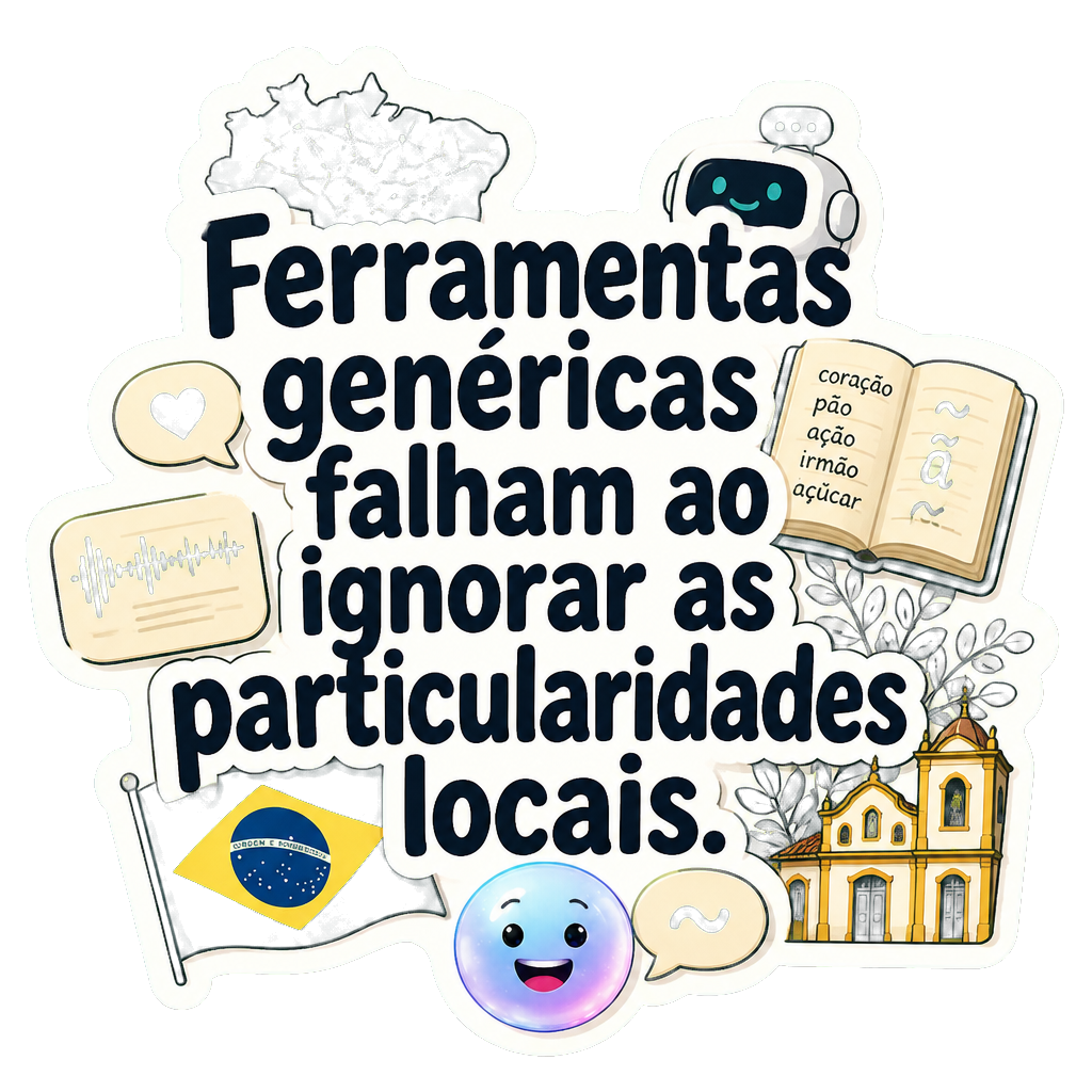 Ferramentas genéricas falham ao ignorar as particularidades locais.