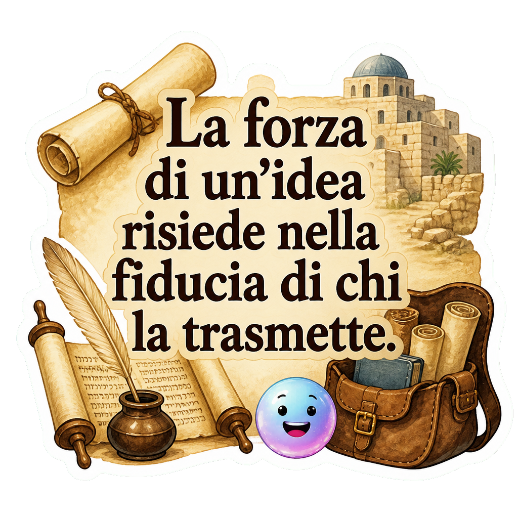 La forza di un'idea risiede nella fiducia di chi la trasmette.