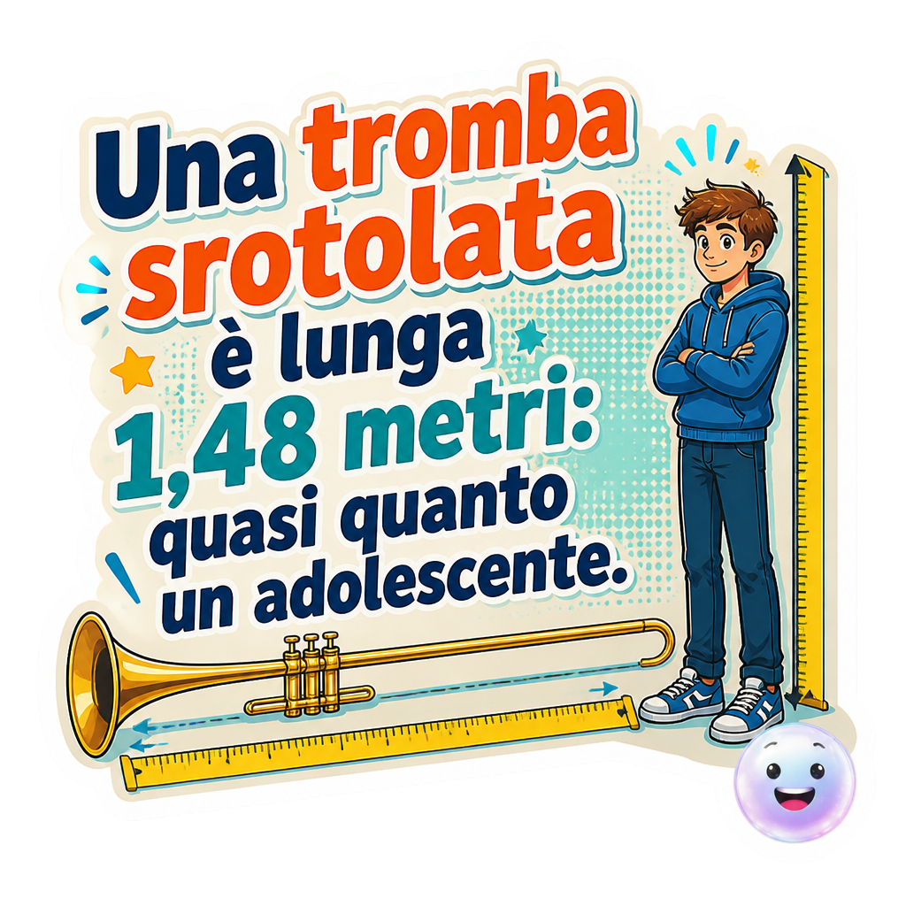 Una tromba srotolata è lunga 1,48 metri: quasi quanto un adolescente.