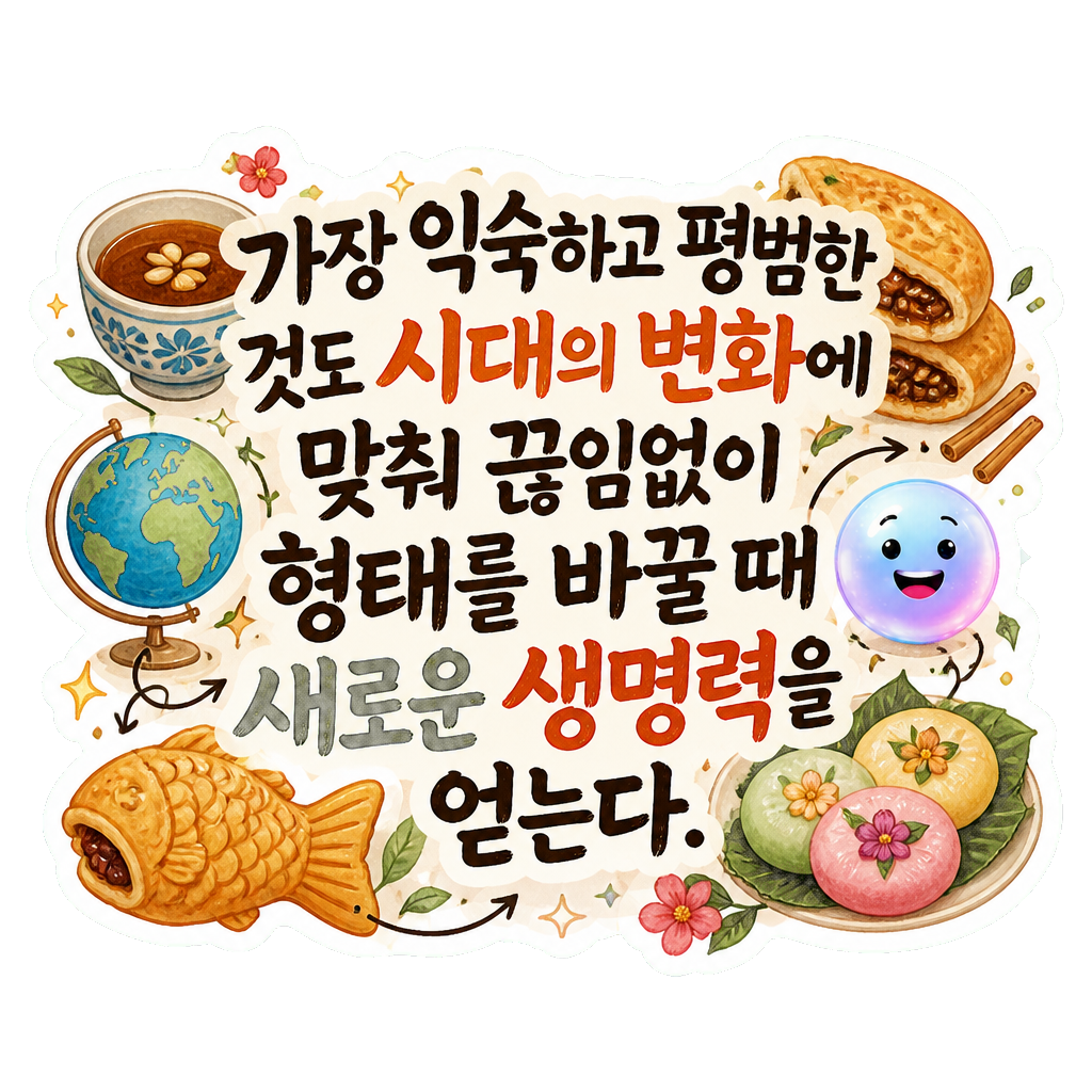 가장 익숙하고 평범한 것도 시대의 변화에 맞춰 끊임없이 형태를 바꿀 때 새로운 생명력을 얻는다.