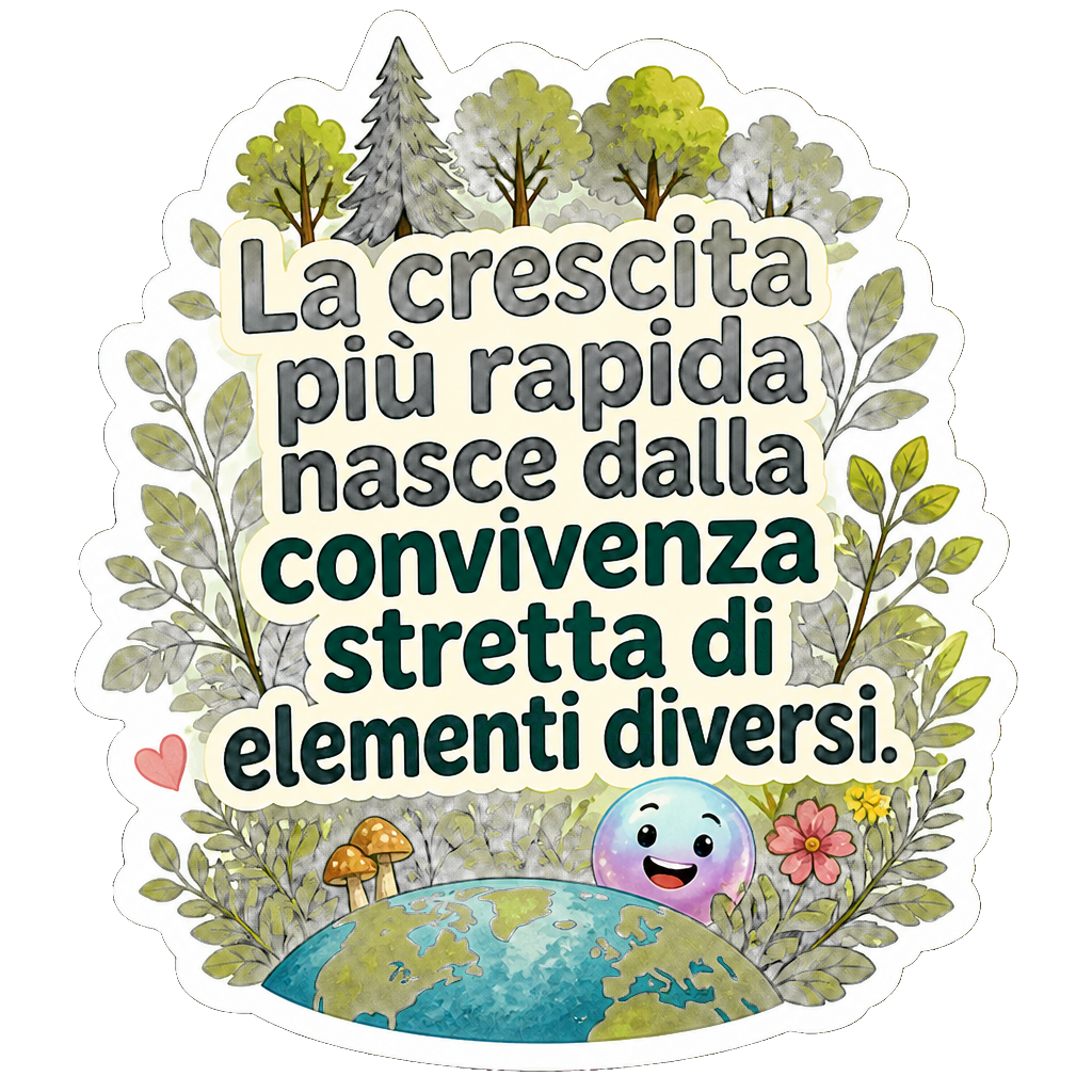 La crescita più rapida nasce dalla convivenza stretta di elementi diversi.