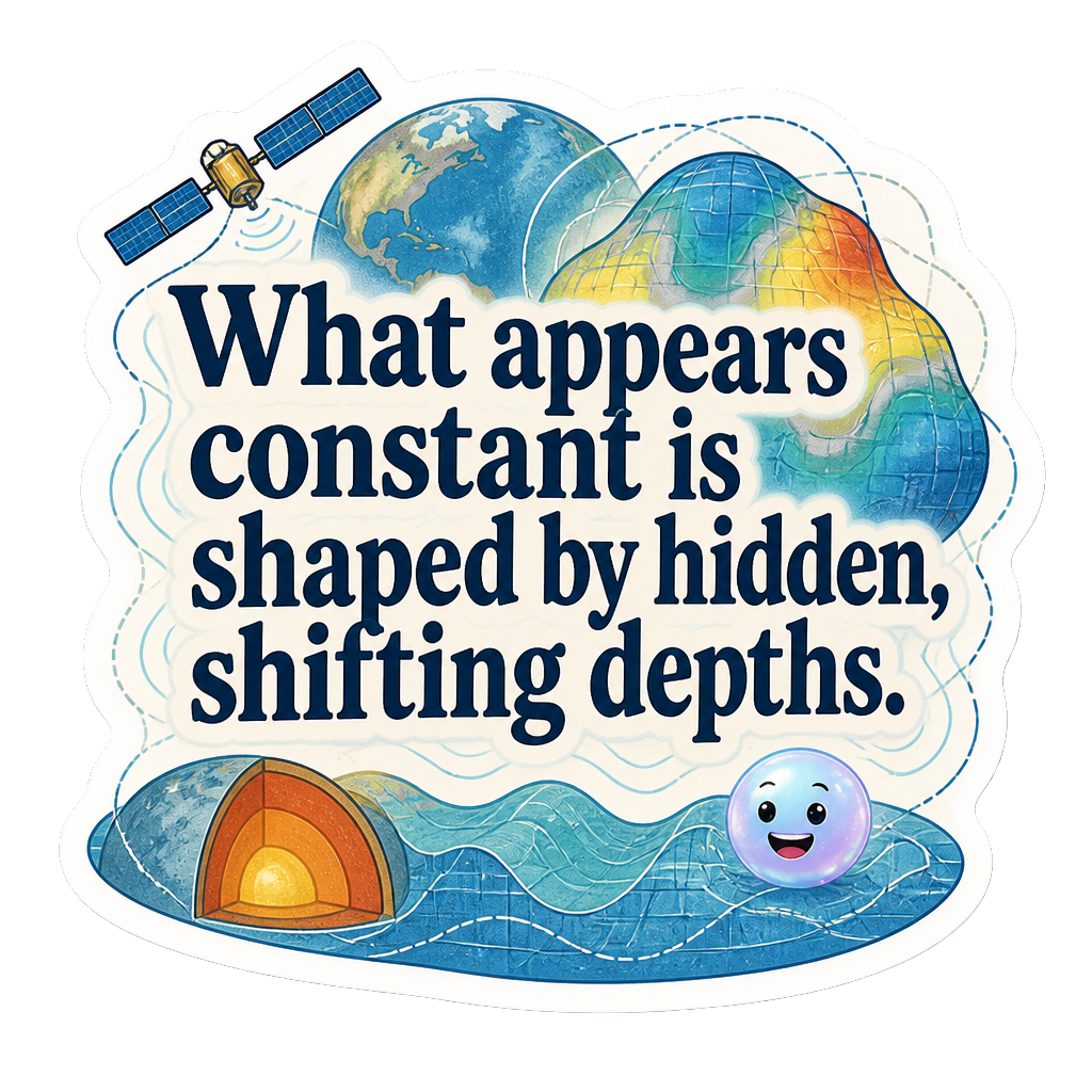 What appears constant is shaped by hidden, shifting depths.