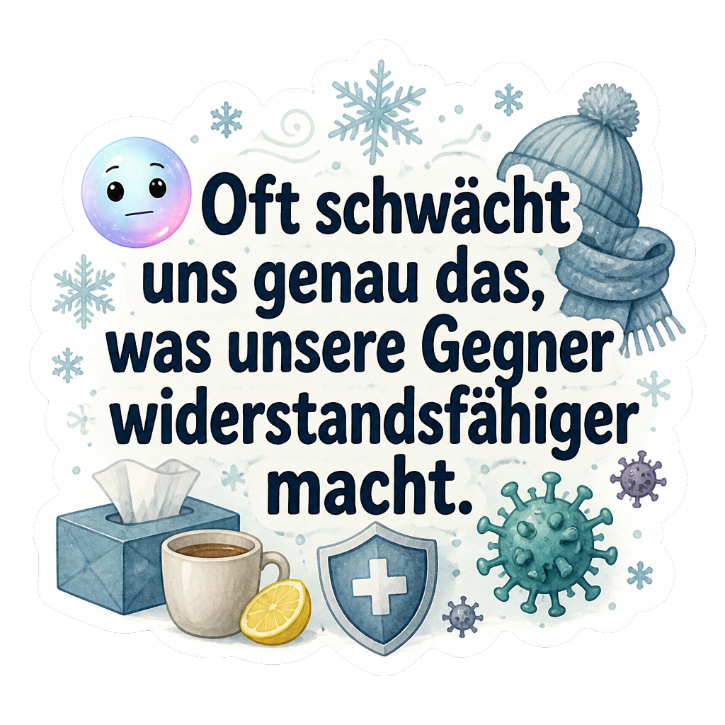 Oft schwächt uns genau das, was unsere Gegner widerstandsfähiger macht.