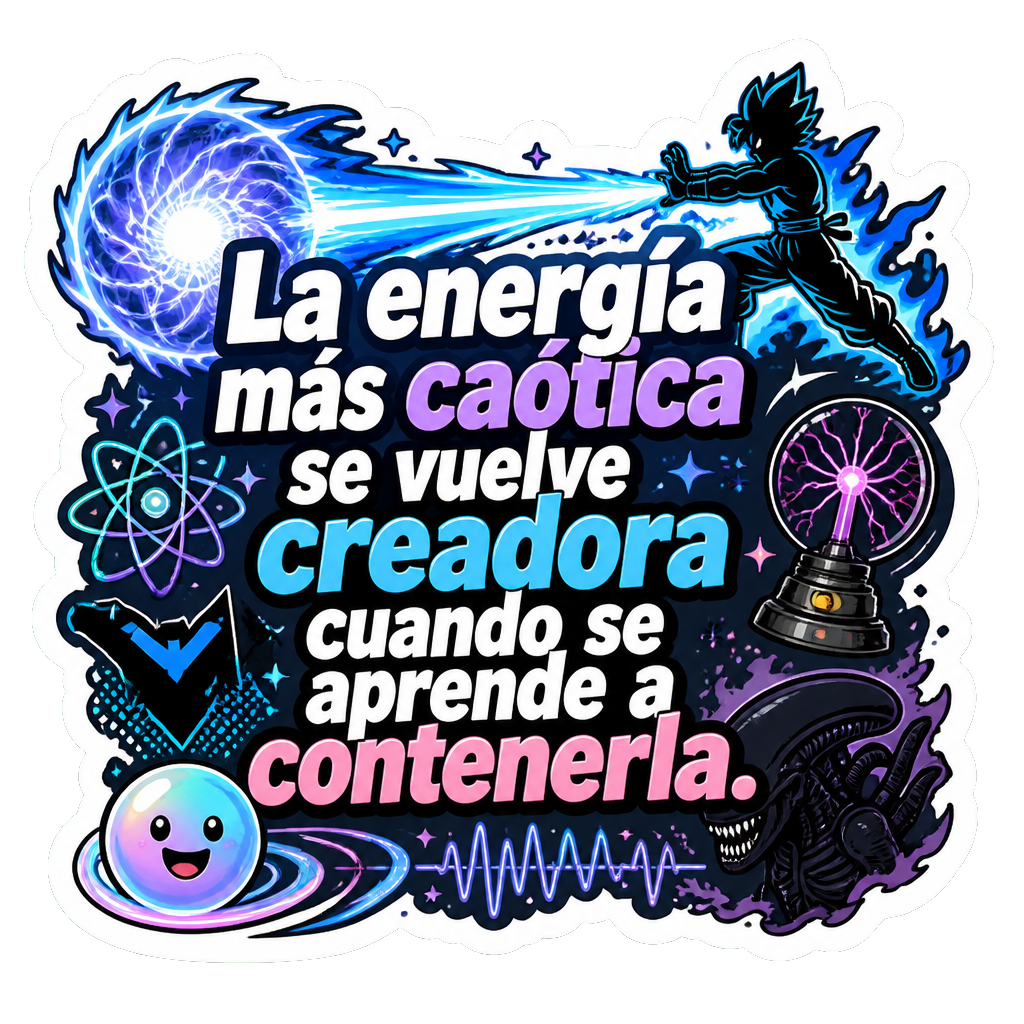 La energía más caótica se vuelve creadora cuando se aprende a contenerla.