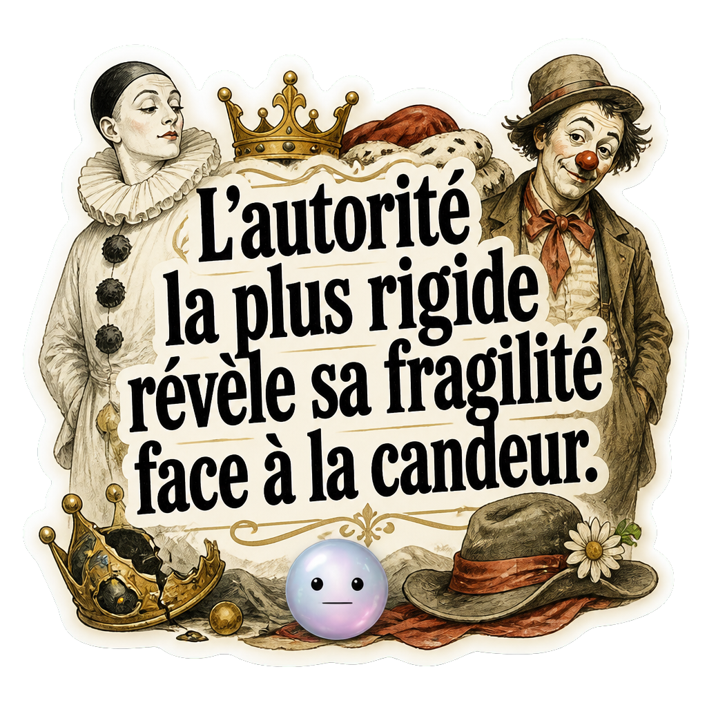 L'autorité la plus rigide révèle sa fragilité face à la candeur.