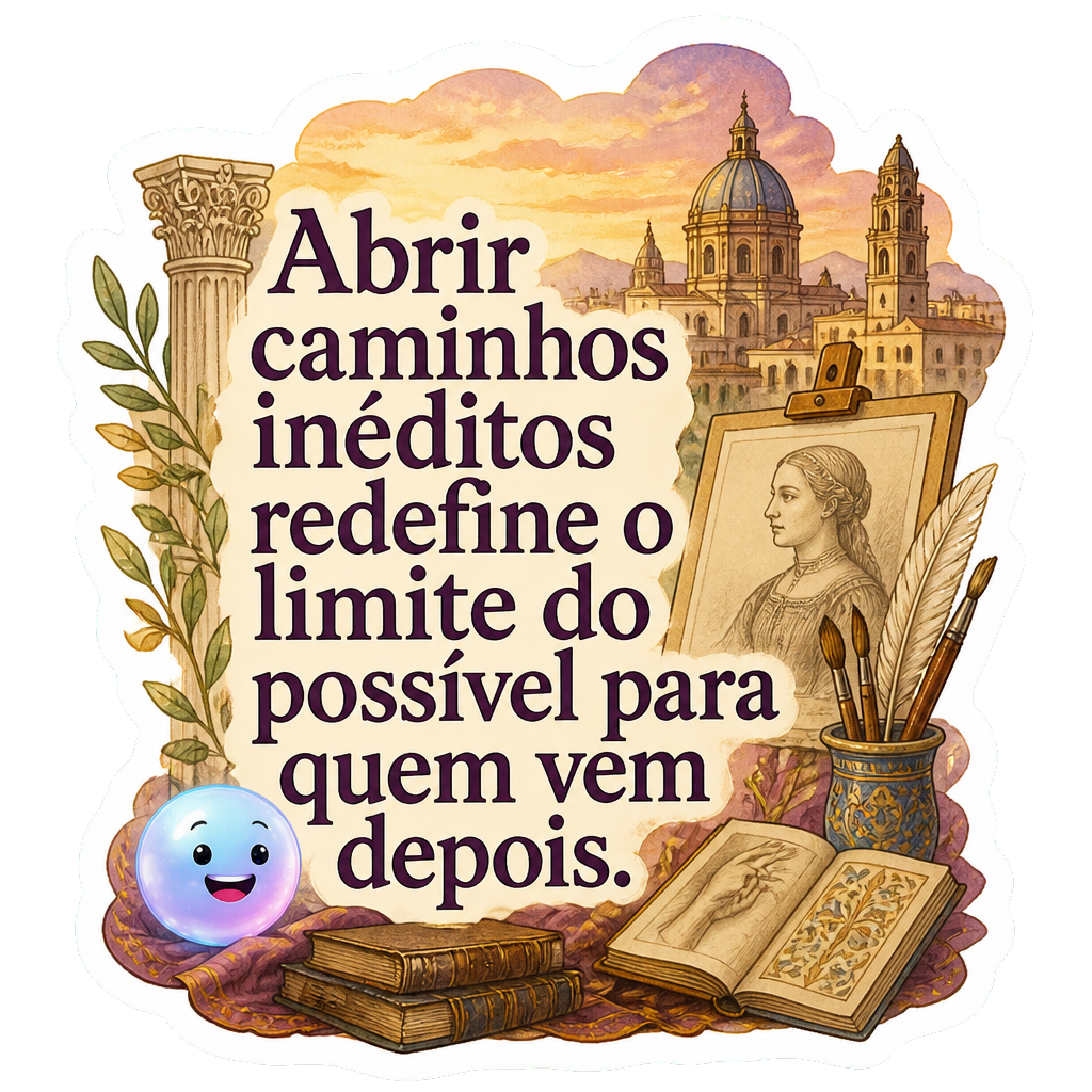 Abrir caminhos inéditos redefine o limite do possível para quem vem depois.