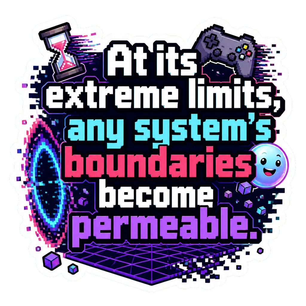 At its extreme limits, any system's boundaries become permeable.