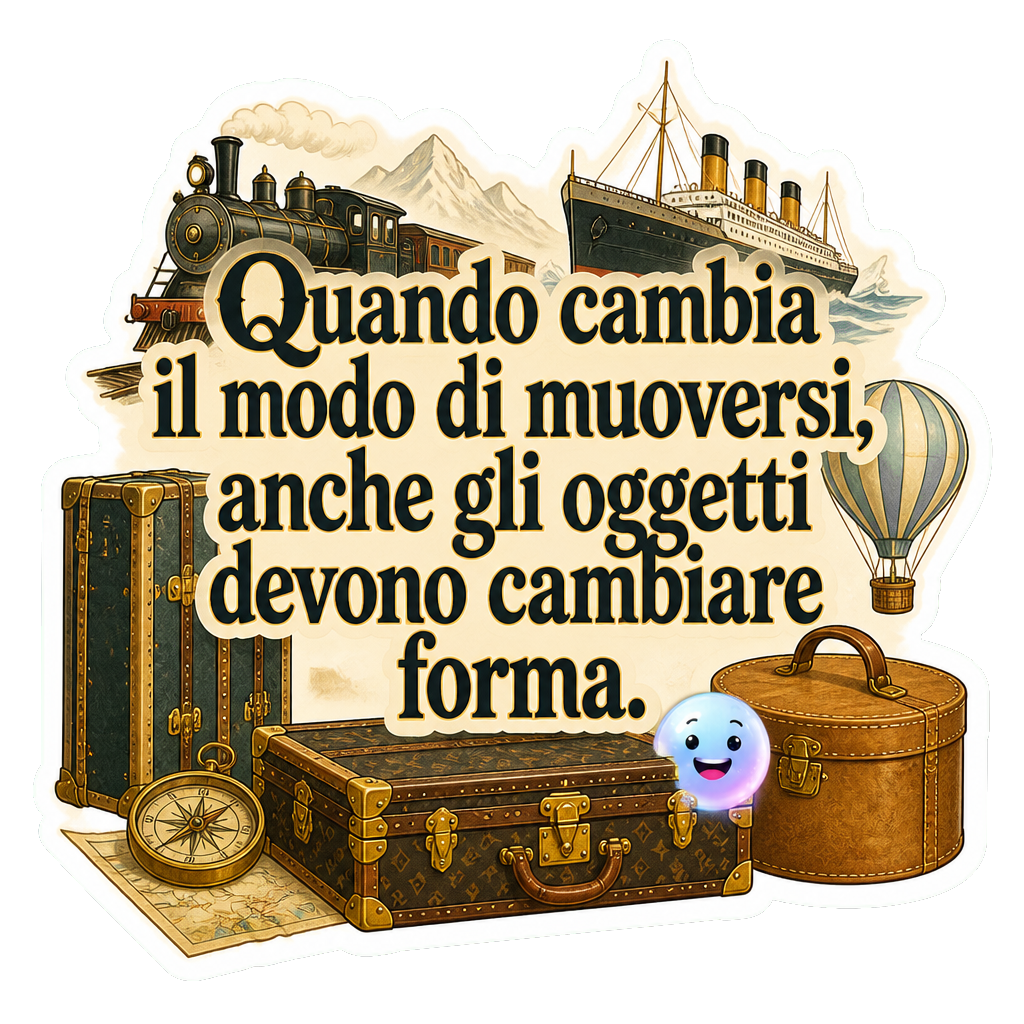 Quando cambia il modo di muoversi, anche gli oggetti devono cambiare forma.