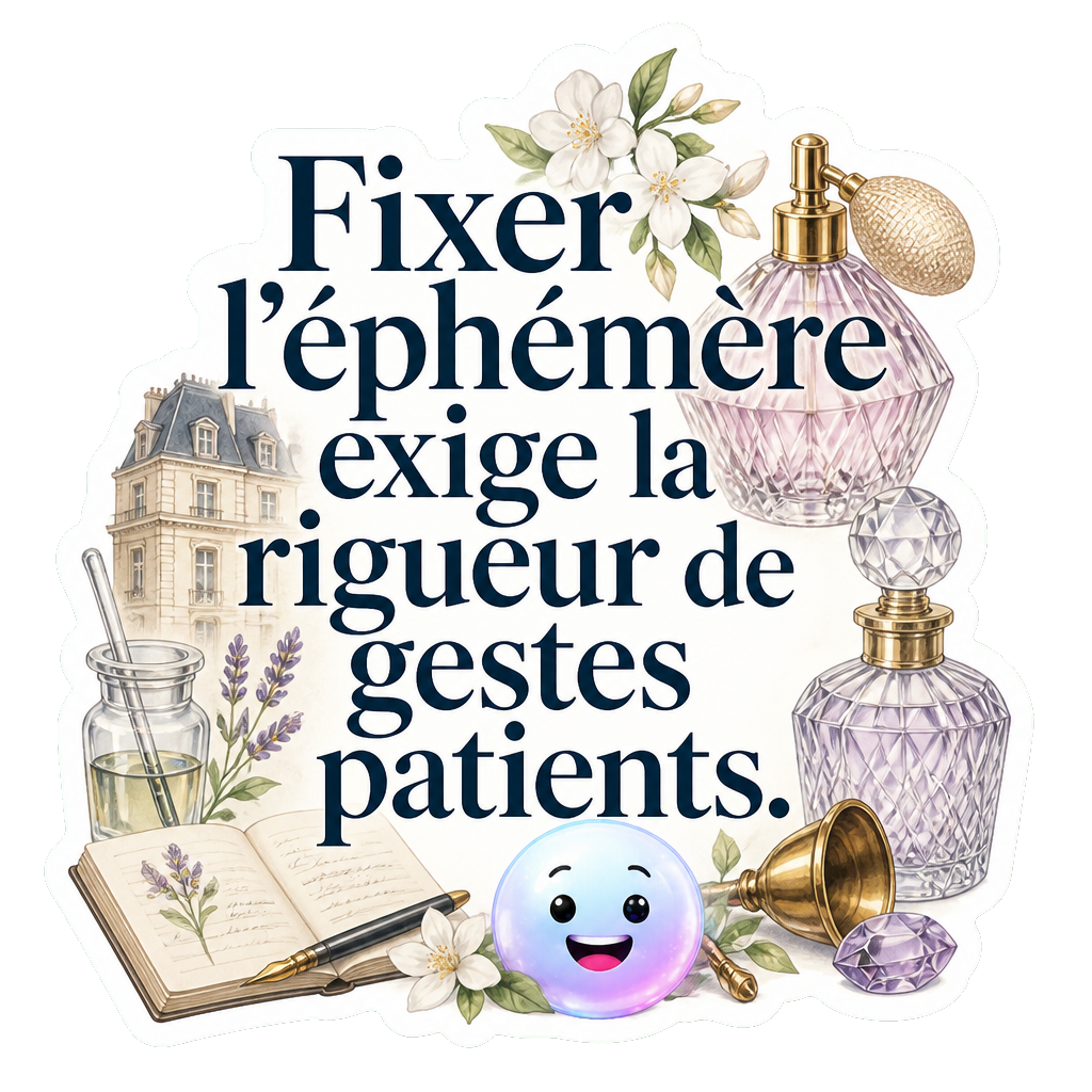 Fixer l'éphémère exige la rigueur de gestes patients.