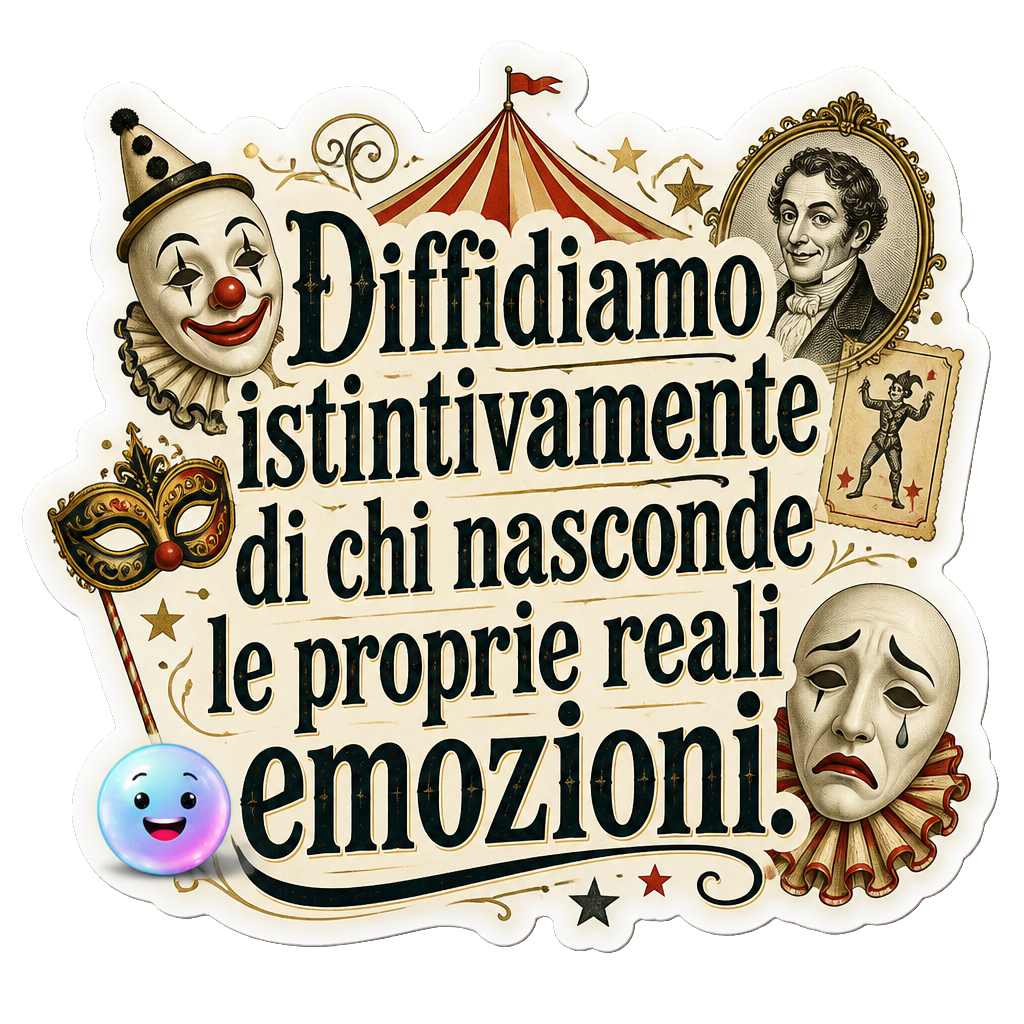 Diffidiamo istintivamente di chi nasconde le proprie reali emozioni.