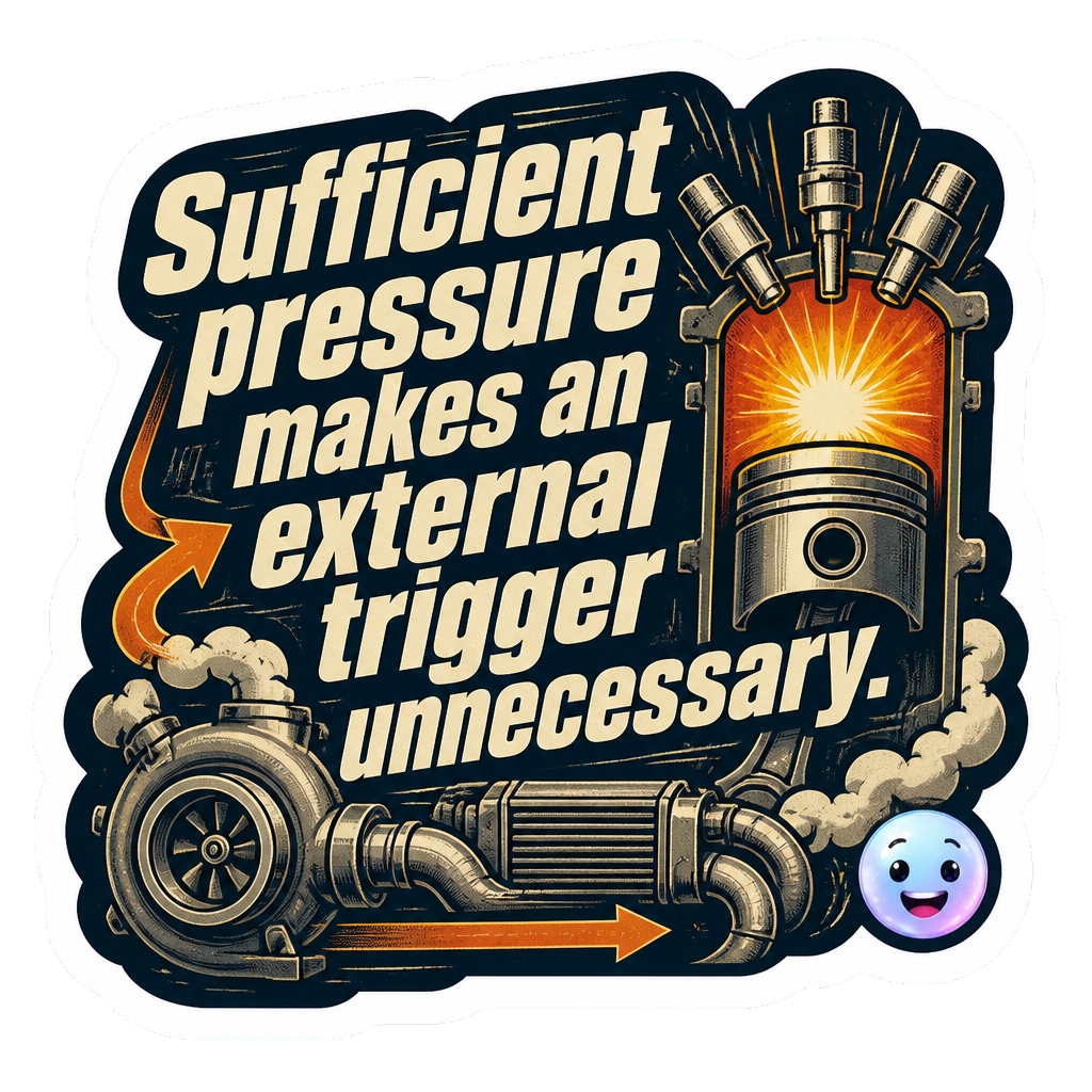Sufficient pressure makes an external trigger unnecessary.