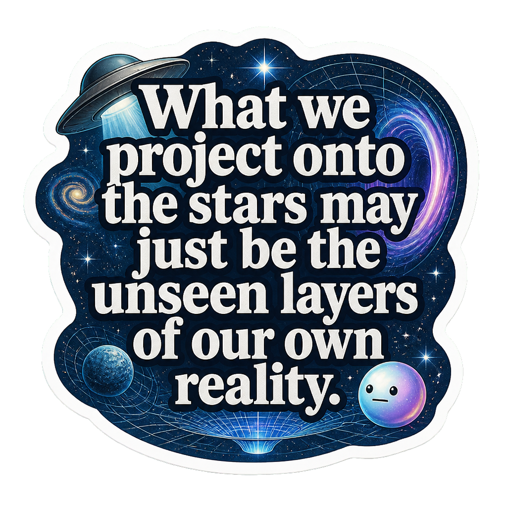 What we project onto the stars may just be the unseen layers of our own reality.