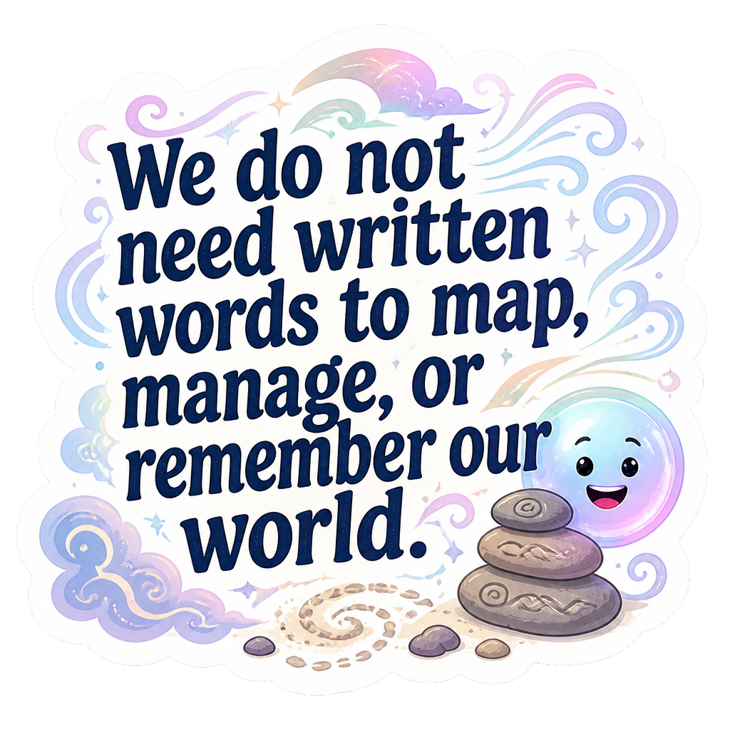 We do not need written words to map, manage, or remember our world.