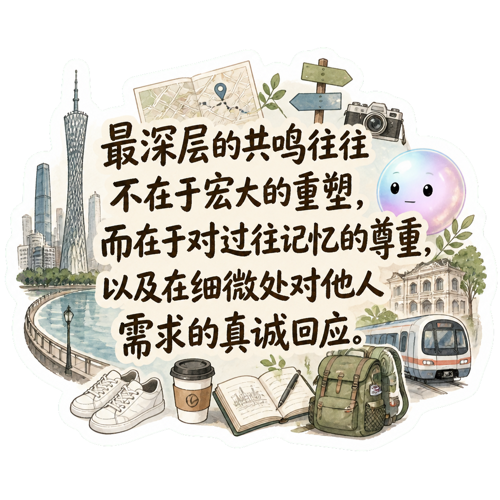 最深层的共鸣往往不在于宏大的重塑，而在于对过往记忆的尊重，以及在细微处对他人需求的真诚回应。